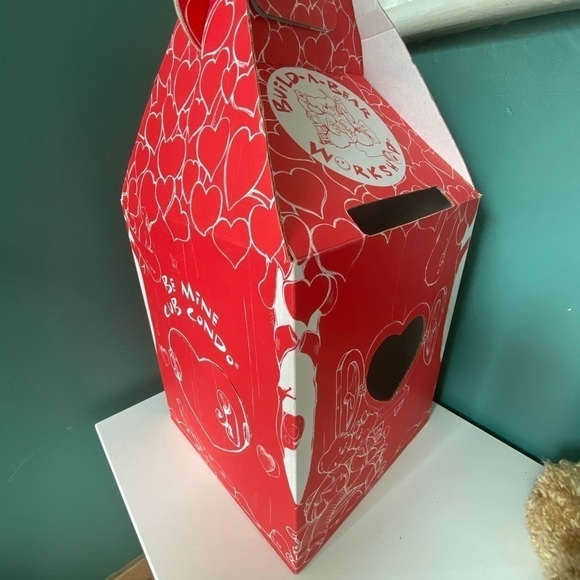 BUILD A Bear Timeless Teddy - Red Underwear & Hibiscus Original Box Valentines - Picture 4 of 7